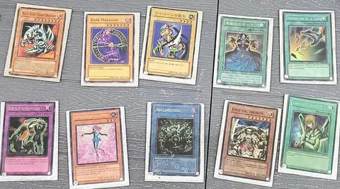 Yu Gi Oh! Lote De Cartas 10-pack 90's Re-pro Vintage Retro Yu Gi Oh Español/inglés/japonés