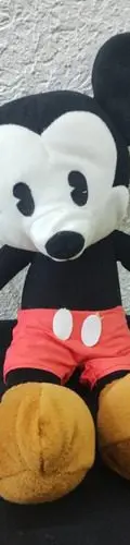 Peluche Mickey Mousse Vintage Retro Clásico Disney Original  Rojo Con Café Y Negro — Coleccionables vintage, años 90s (foto 3)