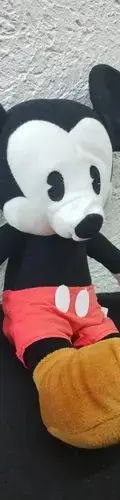 Peluche Mickey Mousse Vintage Retro Clásico Disney Original  Rojo Con Café Y Negro — Coleccionables vintage, años 90s (foto 4)