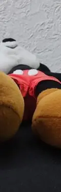 Peluche Mickey Mousse Vintage Retro Clásico Disney Original  Rojo Con Café Y Negro — Coleccionables vintage, años 90s (foto 8)
