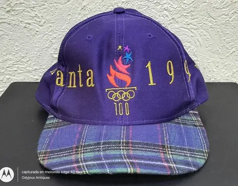 Gorra Juegos Olímpicos Atlanta 1996 Vintage De Colección Morado Lisa G