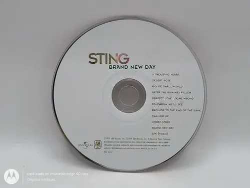 Cd Sting - Brand New Day 1999 Universal Solo Disco Original Estándar — Audio vintage, años 90s