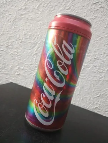 Vaso Térmico Coca Cola Con Tapa 500ml Arcoíris Con Detalle Arcoíris — Coleccionables vintage, años NOW