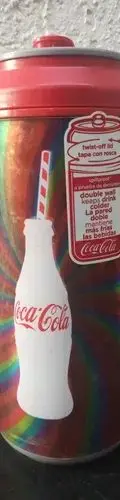 Vaso Térmico Coca Cola Con Tapa 500ml Arcoíris Con Detalle Arcoíris — Coleccionables vintage, años NOW (foto 5)