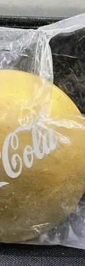 Lote Esferas Coca Cola Navideñas Doradas Para Árbol Musical Dorado — Coleccionables vintage, años 90s (foto 5)