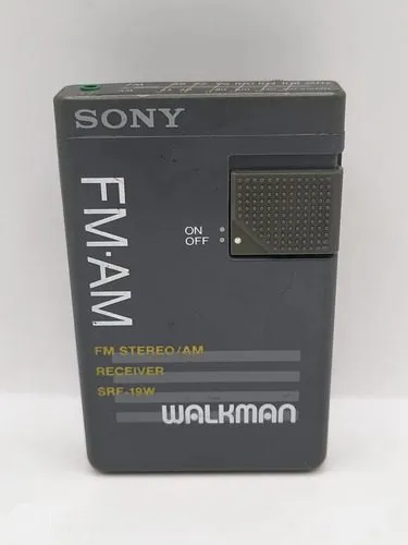 Receptor De Radio Sony Walkman Srf-19w Fm/am De Colección Gris Oscuro