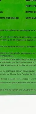 Disco Lp La Auscultación Del Corazón Dr A. César Domínguez Estándar — Audio vintage (foto 5)