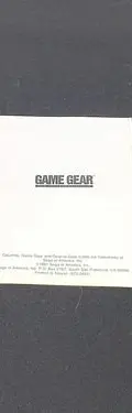 Columns Solo Manual Para Sega Game Gear Original — Gaming vintage, años 90s (foto 2)