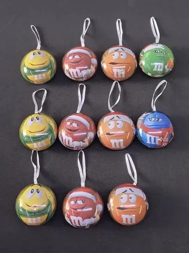 Lote Esferas Metálicas M&m's De Colección Cajas Vacías 11pz Colores Lote Esferas Metálicas M&m's De Colección Solo Cajas Vacías 11-pack Original — Coleccionables vintage, años 90s