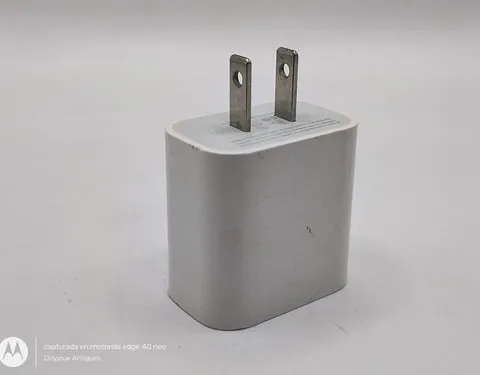 Cargador iPhone/iPad Apple 20watts Tipo C A1720 Usb-c Orig Blanco