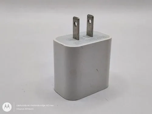 Cargador iPhone/iPad Apple 20watts Tipo C A1720 Usb-c Orig Blanco