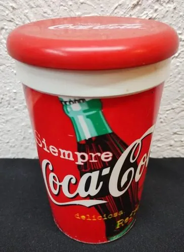 Vaso Siempre Coca Cola 90's Colección Retro Vintage Dañado Blanco Con Rojo — Coleccionables vintage, años 90s
