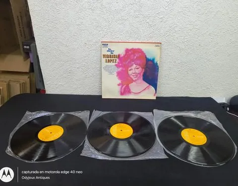 Disco Lp Acetato Lo Mejor De Virginia Lopez 3-pack Rca 1964 Edición Limitada