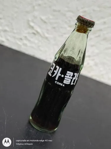 Mini Botella Vintage Coca Cola Corea 8cm Retro 90's