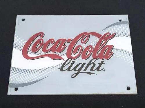 Coca Cola Ligth Cartel Publicidad De Acrílico Retro Original — Coleccionables vintage, años 90s