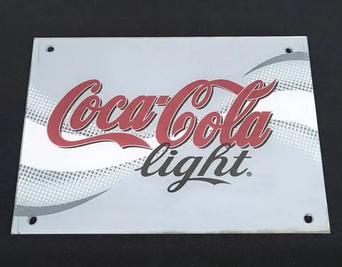Coca Cola Ligth Cartel Publicidad De Acrílico Retro Original