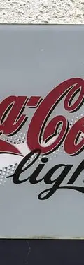 Coca Cola Ligth Cartel Publicidad De Acrílico Retro Original — Coleccionables vintage, años 90s (foto 3)